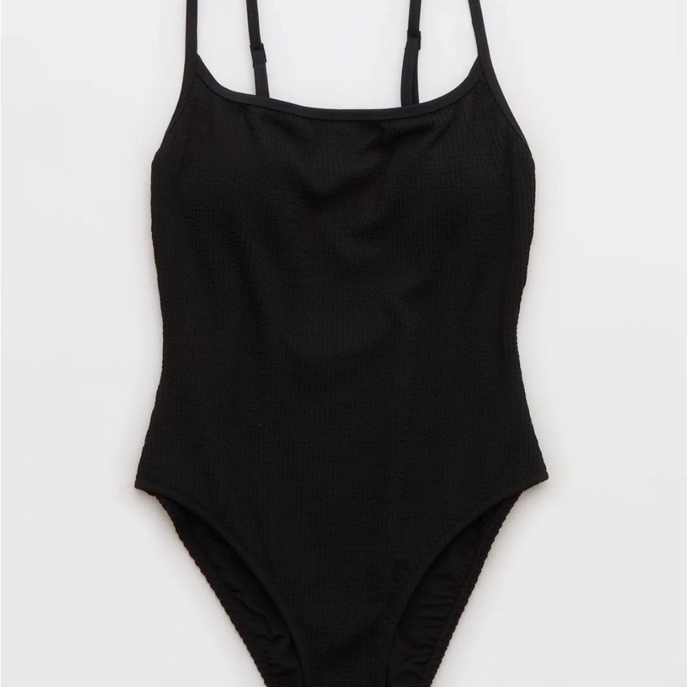 Aerie Black One-Piece Swimsuit